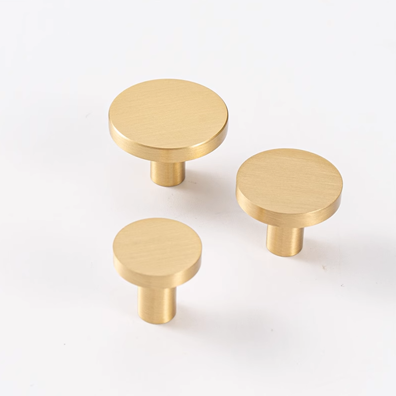 Drawer Pull Gold - Perillas Redondas de Latón para Cajones
