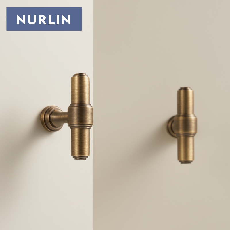 Furniture Hardware Design - Nurlin latón macizo francés Retro bronce