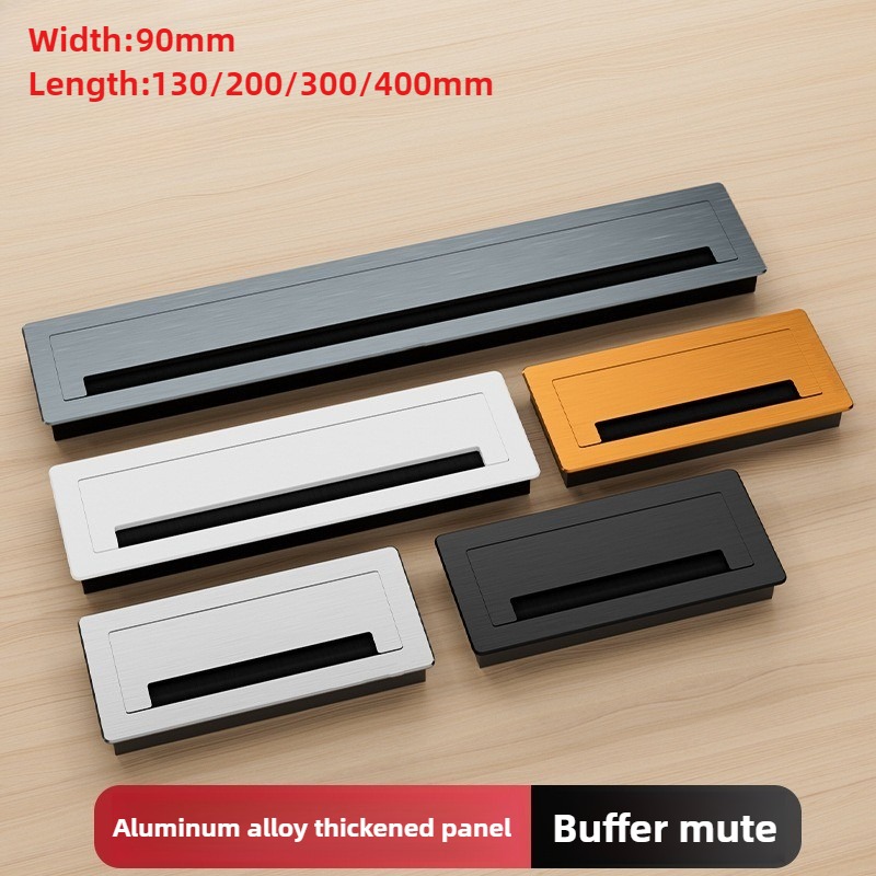Furniture Hardware Outlet - 1 unidad de pasacables rectangular de