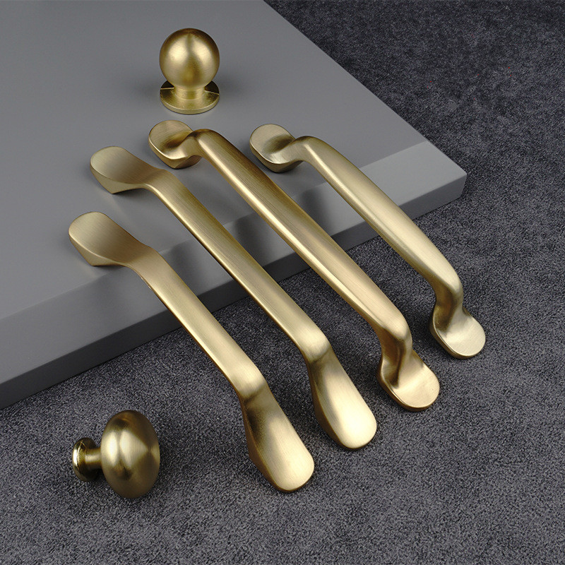 Drawer Pull Gold - Manijas de aluminio doradas para muebles,