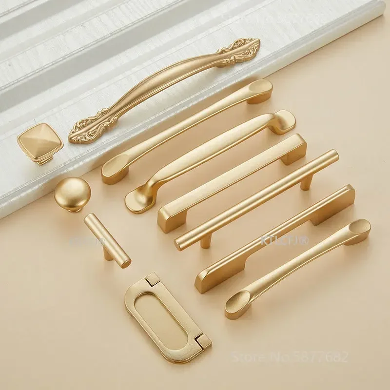 Drawer Pull Gold - Perilla de armario de cocina, tirador