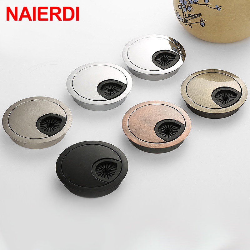 Furniture Hardware Outlet - NAIERDI-Cubierta de orificio para Cable de