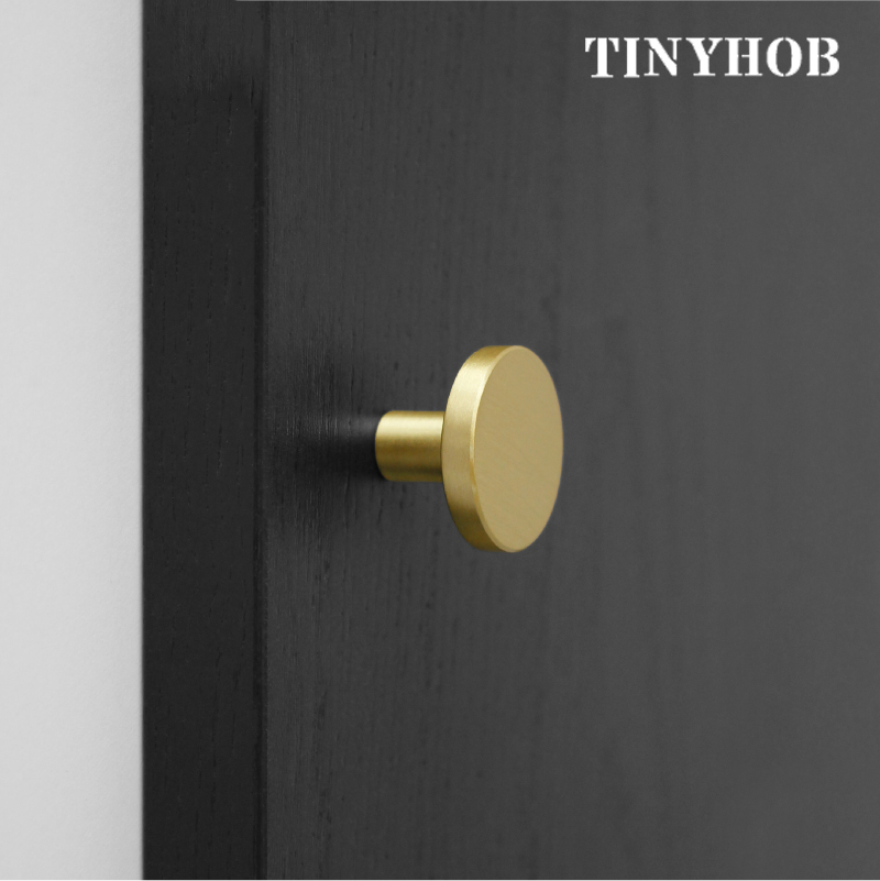 Drawer Pull Gold - Perillas redondas de latón para tocador,