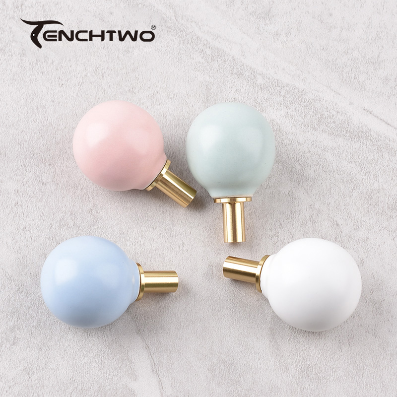 Ganchos de cerámica redondos,  - Furniture Hardware Design reseña y precio