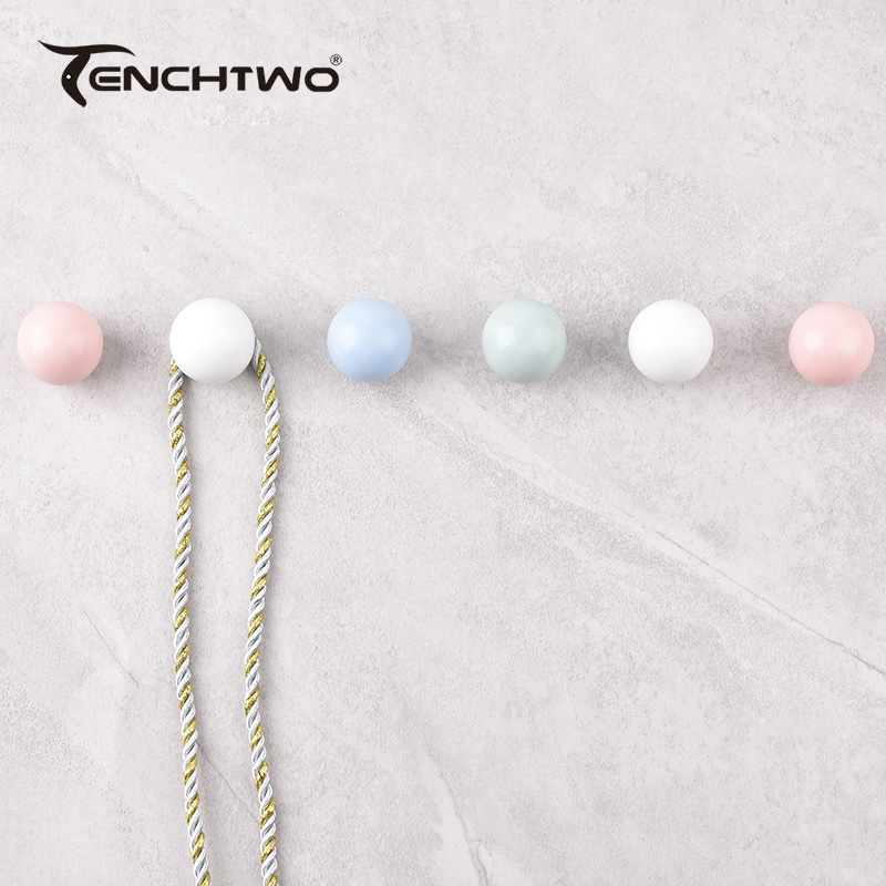 Ganchos de cerámica redondos,  - Furniture Hardware Design reseña y precio