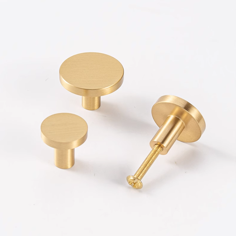 Perillas Redondas de Latón par - Drawer Pull Gold reseña y precio