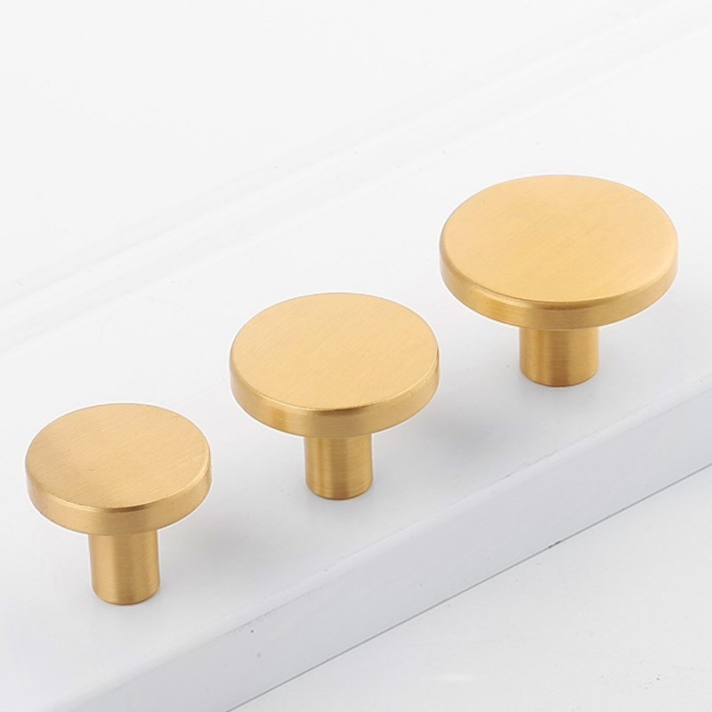 Perillas Redondas de Latón par - Drawer Pull Gold reseña y precio