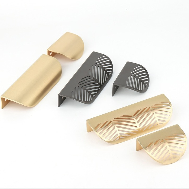 Tirador en forma de hoja de or - Drawer Pull Gold reseña y precio