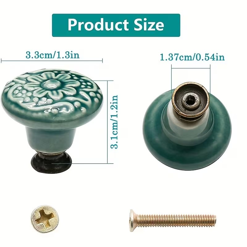 12 perillas de cerámica para g - Furniture Hardware Design reseña y precio