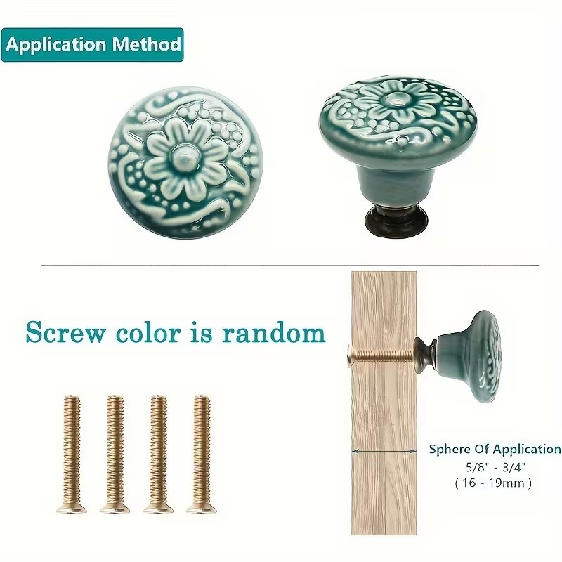 12 perillas de cerámica para g - Furniture Hardware Design reseña y precio