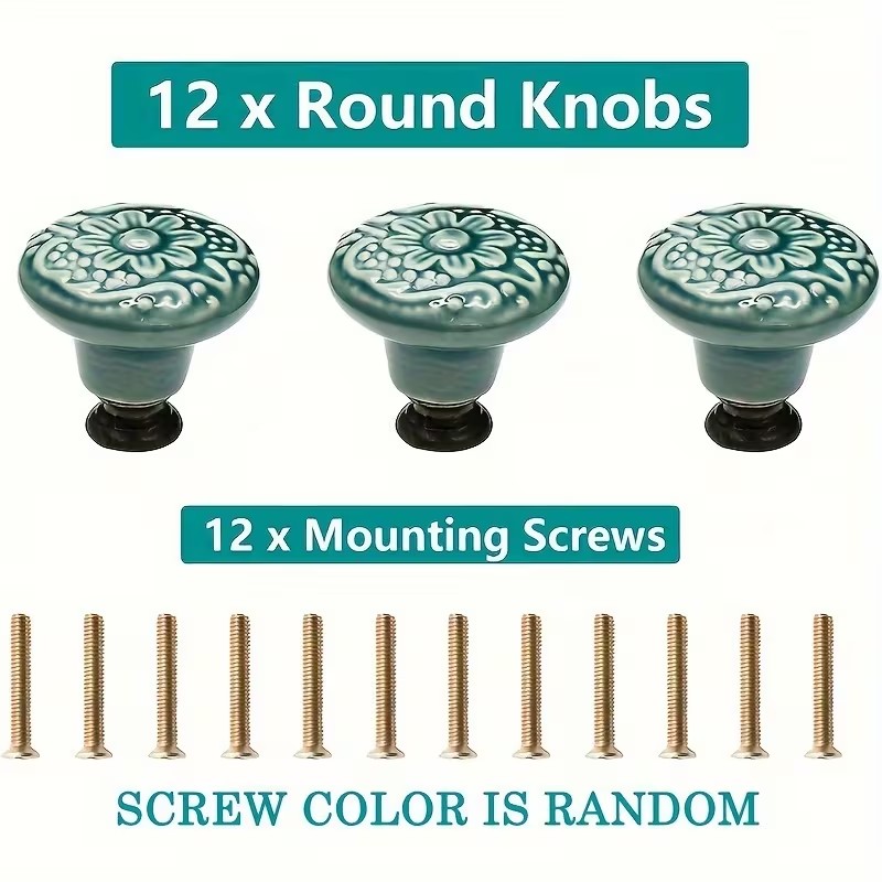 12 perillas de cerámica para g - Furniture Hardware Design reseña y precio