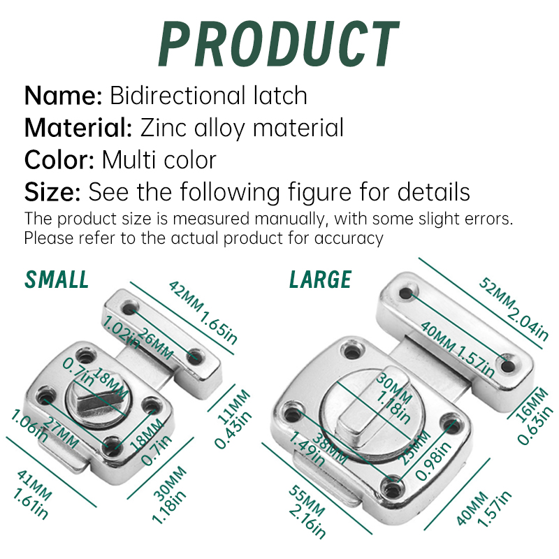 Pestillo de seguridad para el  - Barrel Bolt Slide reseña y precio
