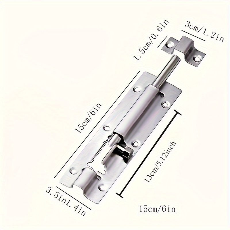 Perno de puerta de acero inoxi - Barrel Bolt Slide reseña y precio
