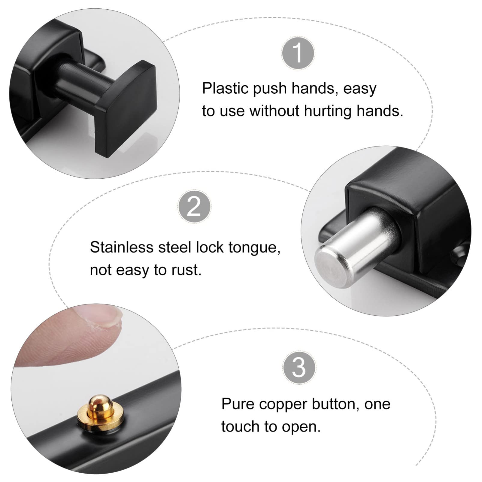 Pestillos de puerta, cerradura - Barrel Bolt Slide reseña y precio